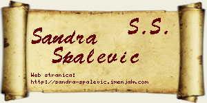 Sandra Spalević vizit kartica